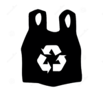 recicle el icono de la bolsa plastico 118439393